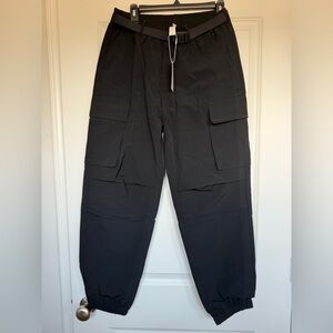 Halara Black Cargo Pants with belt